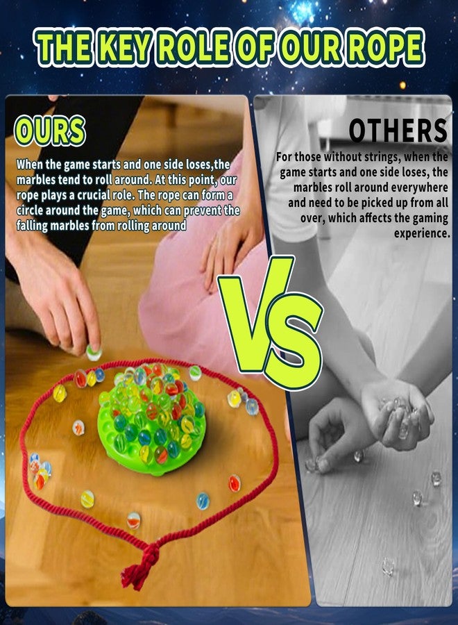 Chgfs Family Game,Valentines Day Gifts for Him,Marble Balance Game-60 Colorful Marbles with Built-in Storage|Fun Board Games for Kids&Adults|Exciting Party Game for 1-4 Player for Kids 8-14 - Image 3